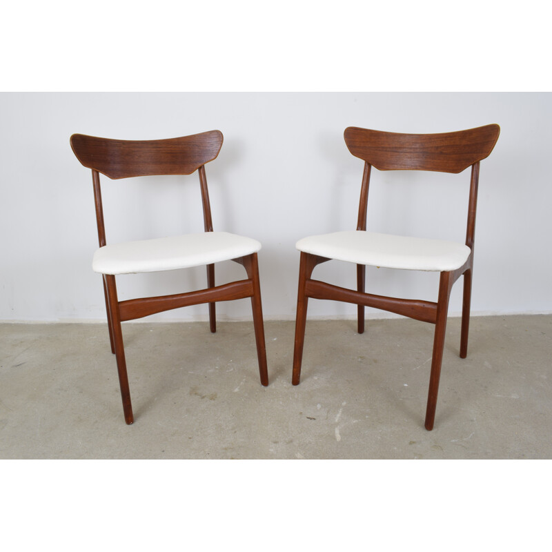 Set of 2 danish dining Chairs in teak by Schionning & Elgaard For Randers Møbelfabrik - 1960s