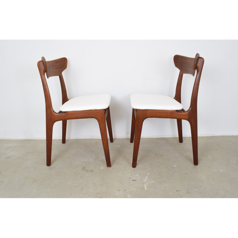 Set of 2 danish dining Chairs in teak by Schionning & Elgaard For Randers Møbelfabrik - 1960s