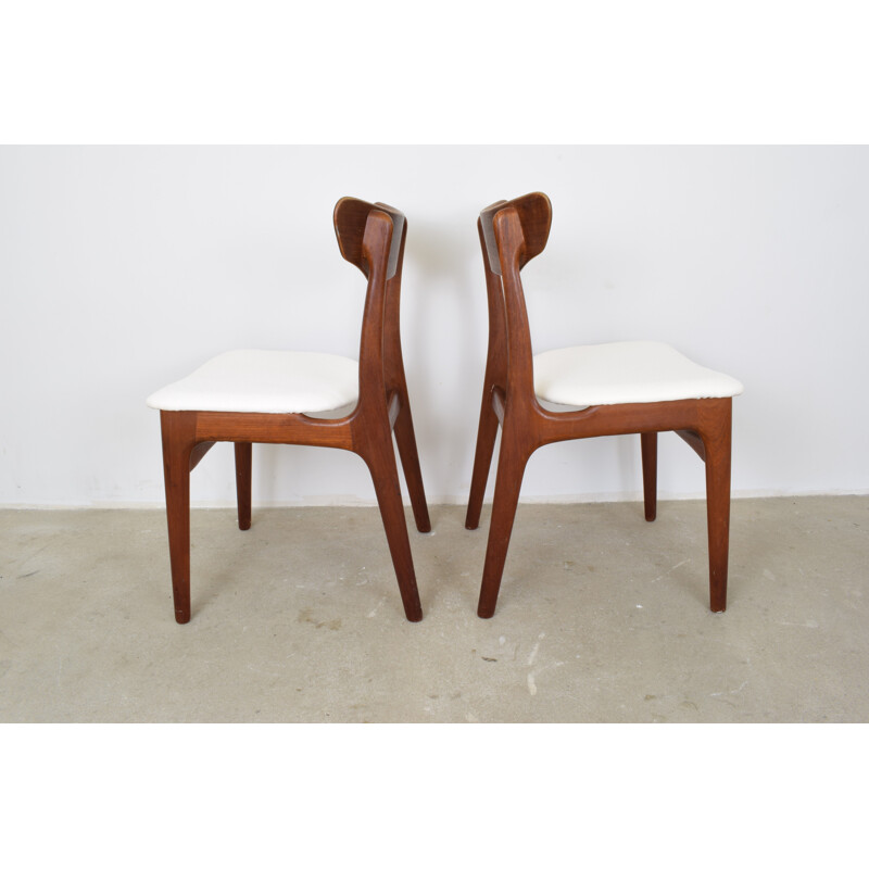 Set of 2 danish dining Chairs in teak by Schionning & Elgaard For Randers Møbelfabrik - 1960s