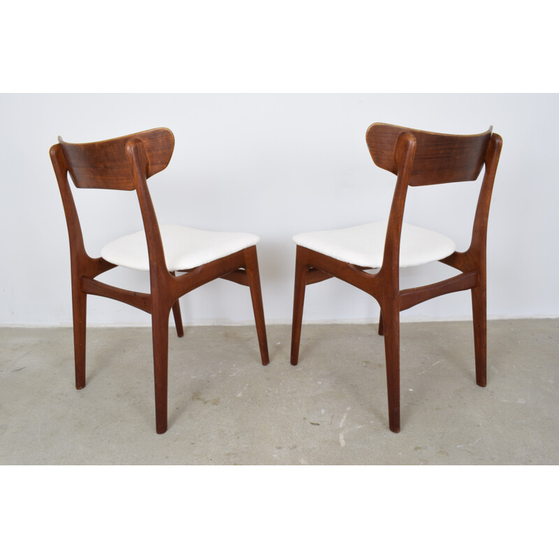 Set of 2 danish dining Chairs in teak by Schionning & Elgaard For Randers Møbelfabrik - 1960s