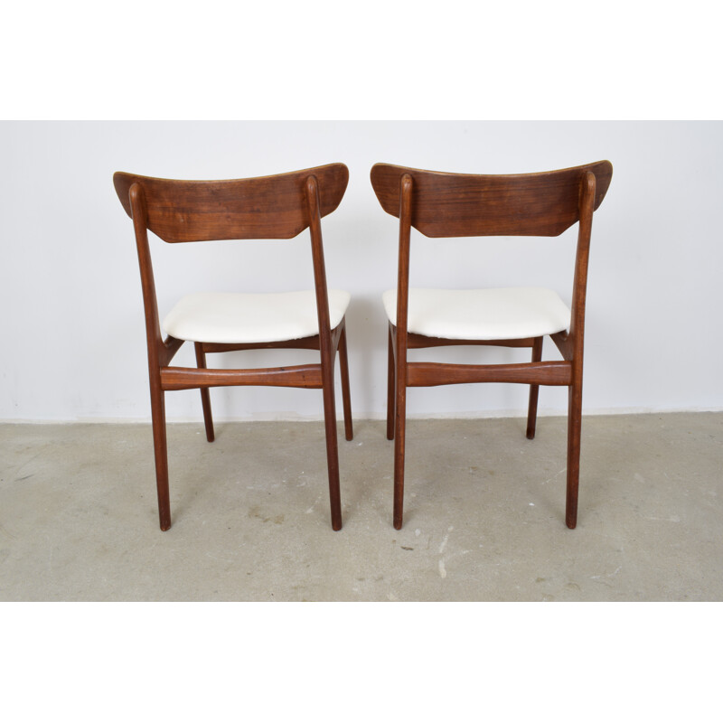 Set of 2 danish dining Chairs in teak by Schionning & Elgaard For Randers Møbelfabrik - 1960s