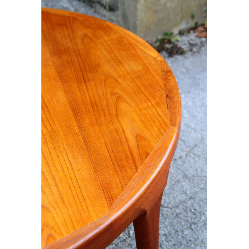 Vintage scandinavian round dining table - 1960s