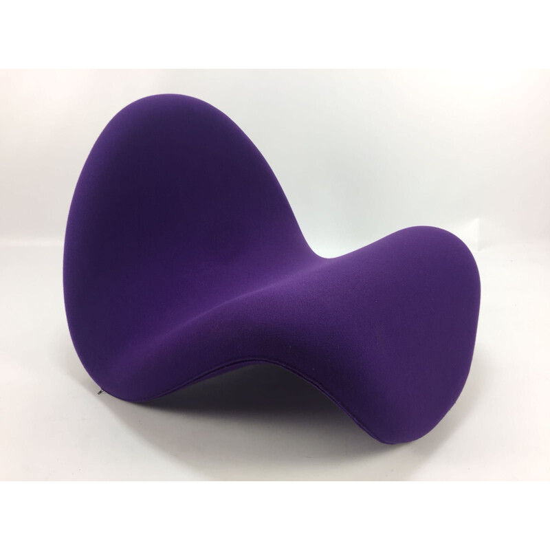 Vintage purple "Tongue" Chair by Pierre Paulin for Artifort - 1968