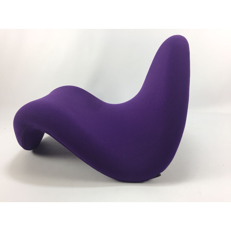 Fauteuil "Tongue" vintage violet par Pierre Paulin pour Artifort - 1968