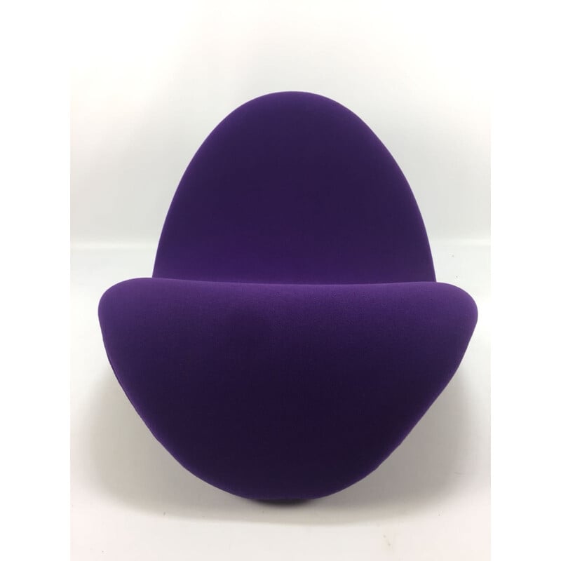 Vintage purple "Tongue" Chair by Pierre Paulin for Artifort - 1968