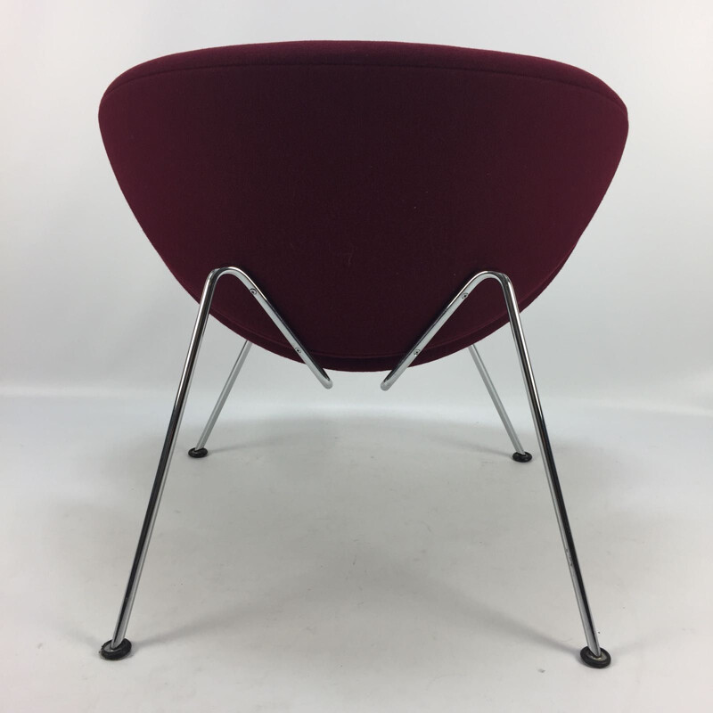 "Orange Slice" burgundy Lounge Chair by Pierre Paulin for Artifort - 1960s