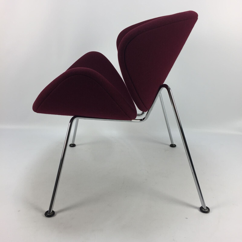 "Orange Slice" burgundy Lounge Chair by Pierre Paulin for Artifort - 1960s