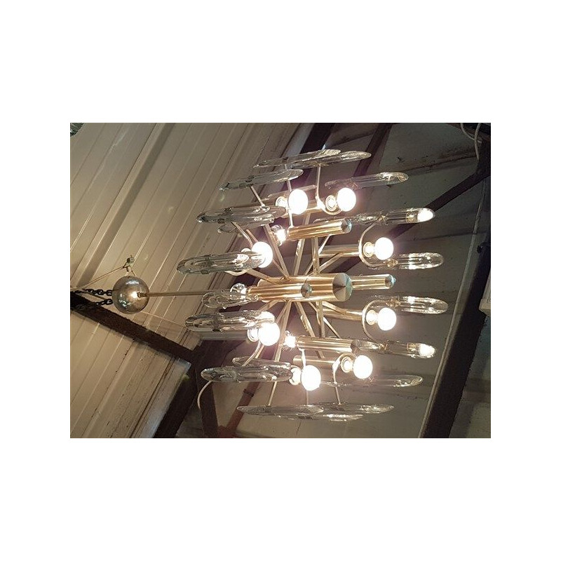 Vintage italian chandelier by Gaetano Sciolari - 1960s