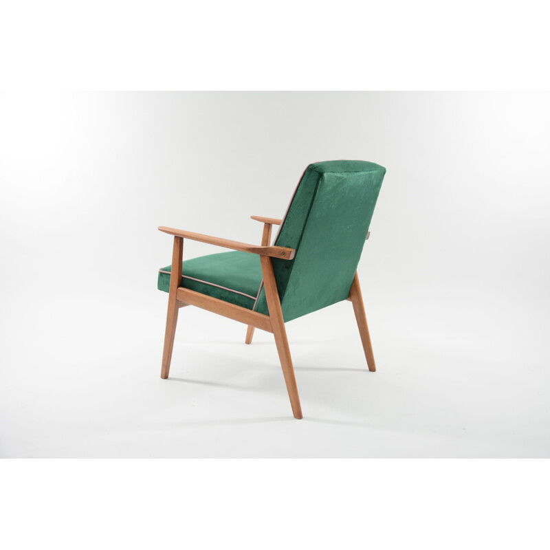 Vintage "Snizenik" armchair in green pine color - 1960s