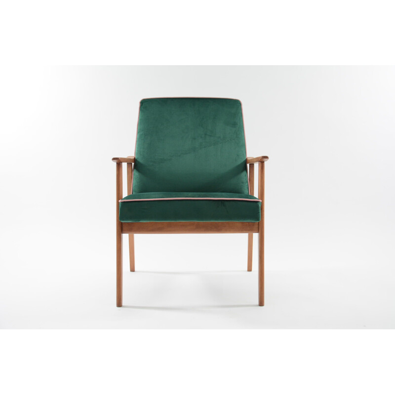 Vintage "Snizenik" armchair in green pine color - 1960s