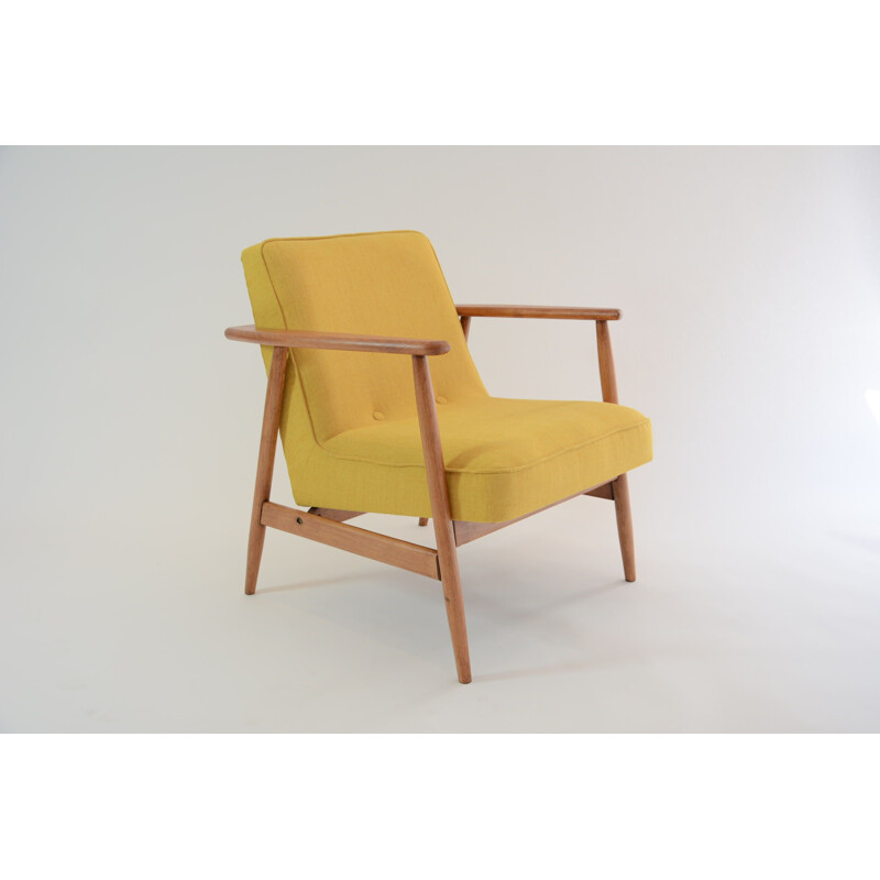 Vintage yellow "Z" armchair - 1960