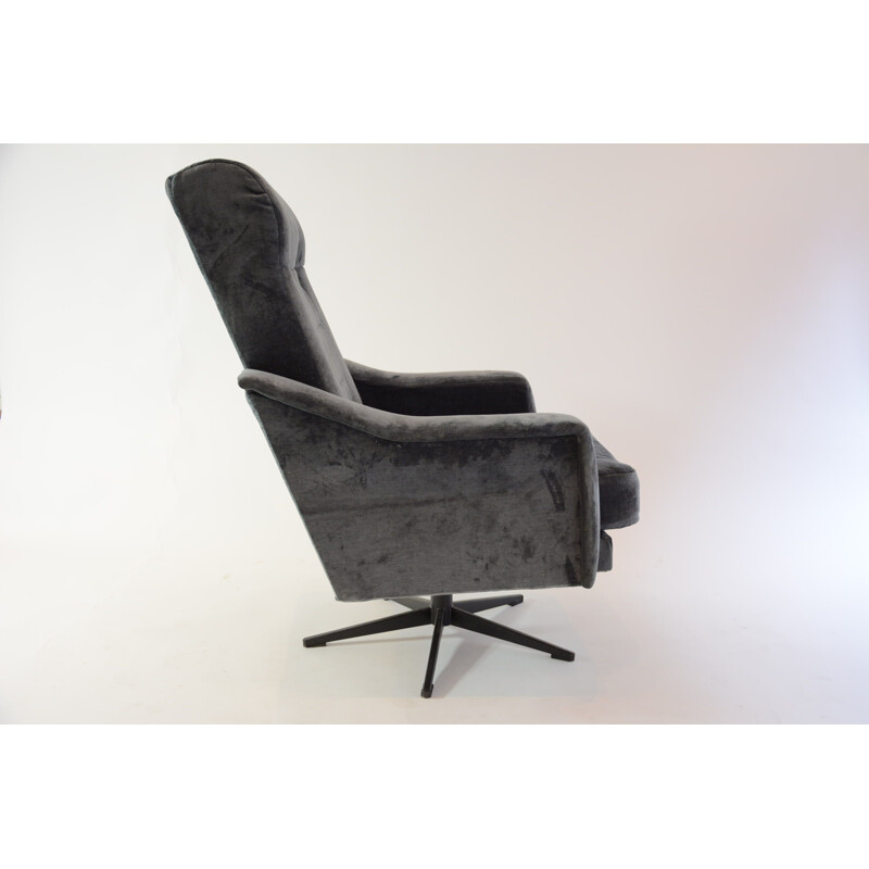 Vintage grey " Relax" armchair - 1970s