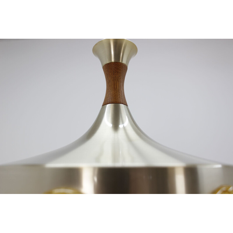 Vintage Danish metal pendant lamp, 1970