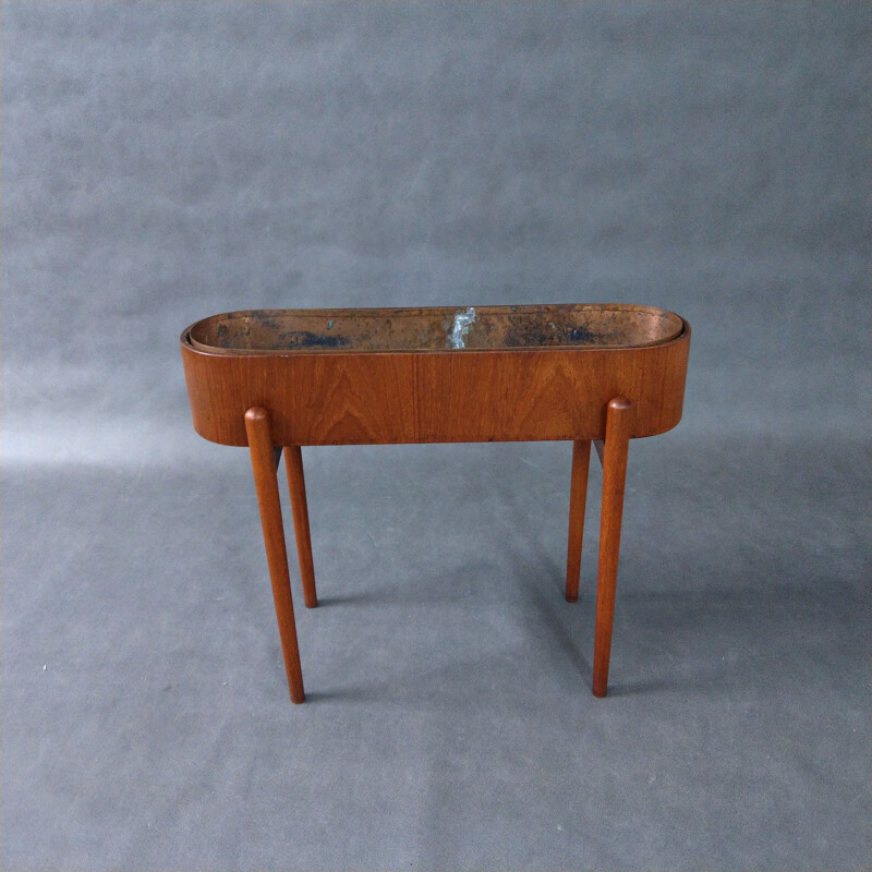 Vintage Danish planter in teak - 1950s