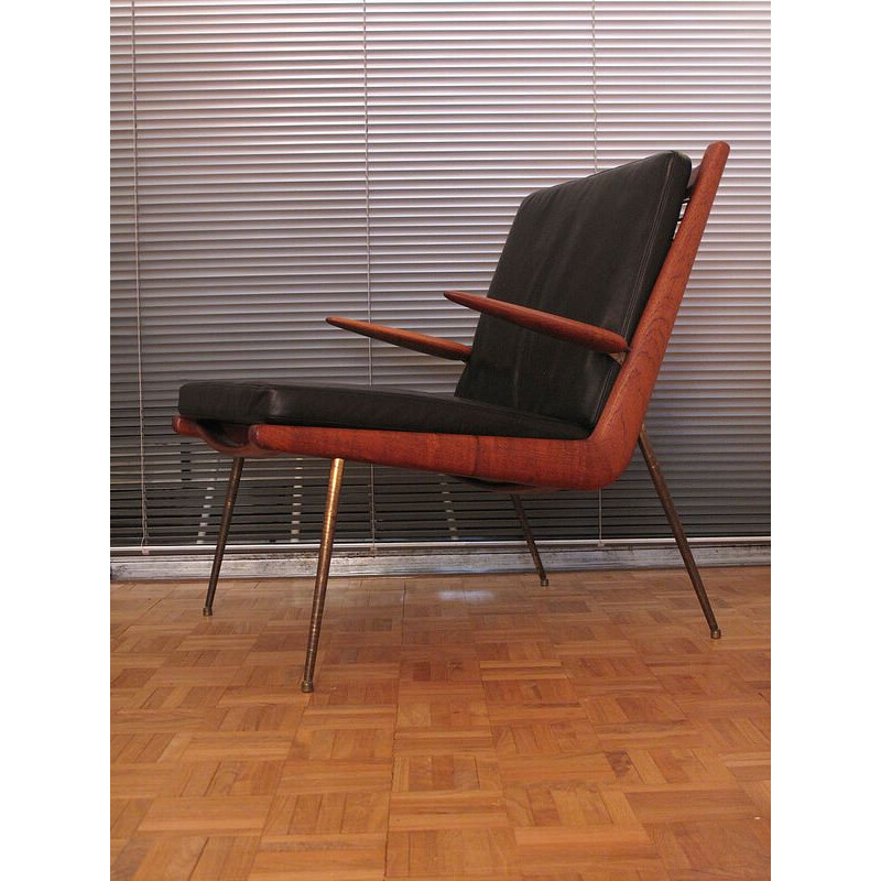 Vintage "Boomerang" Chair by Peter Hvidt & Orla Molgaard Nielsen - 1950s