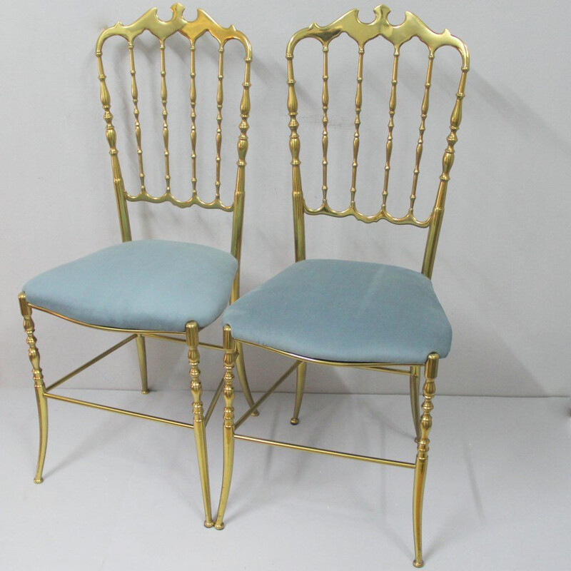 Set of two vintage Chiavari chairs - 1960s