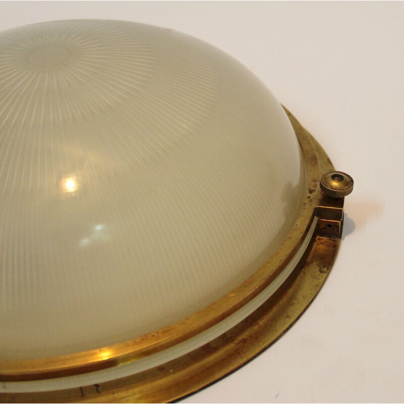 Vintage french ceiling light by Holophane - 1930s