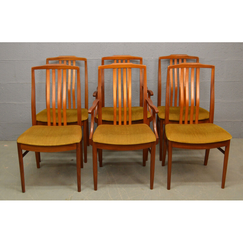 Set of 6 Vintage Dinning Chairs by Beithcraft - 1970s