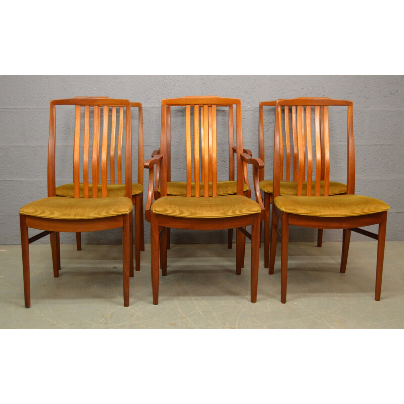 Set of 6 Vintage Dinning Chairs by Beithcraft - 1970s