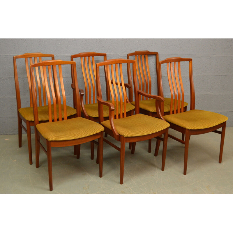 Set of 6 Vintage Dinning Chairs by Beithcraft - 1970s