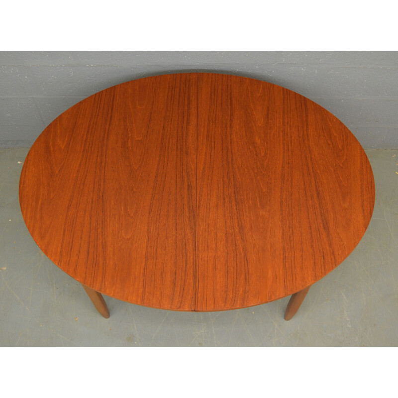 Vintage Oval Teak Dinning Table by Portwood - 1960s