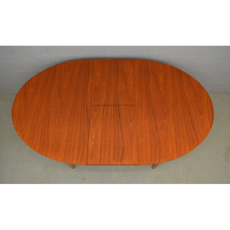 Vintage Oval Teak Dinning Table by Portwood - 1960s