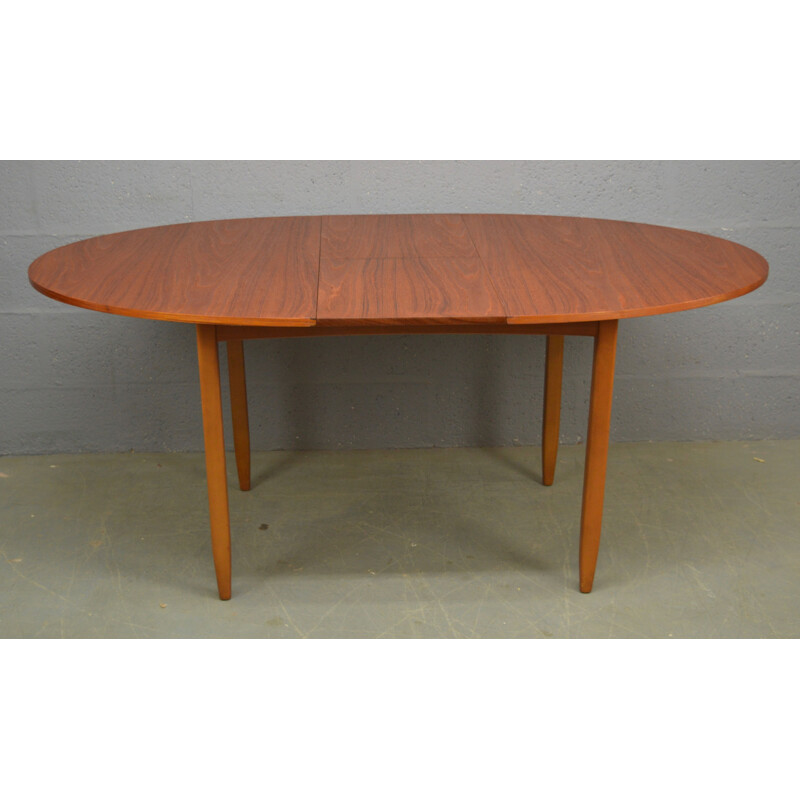 Vintage Oval Teak Dinning Table by Portwood - 1960s