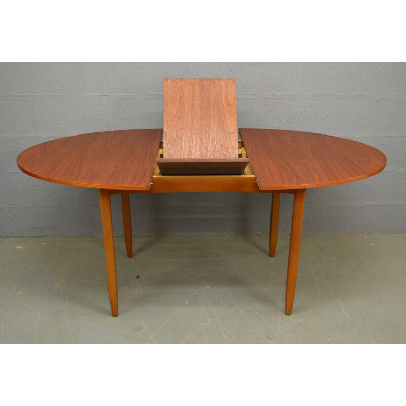 Vintage Oval Teak Dinning Table by Portwood - 1960s