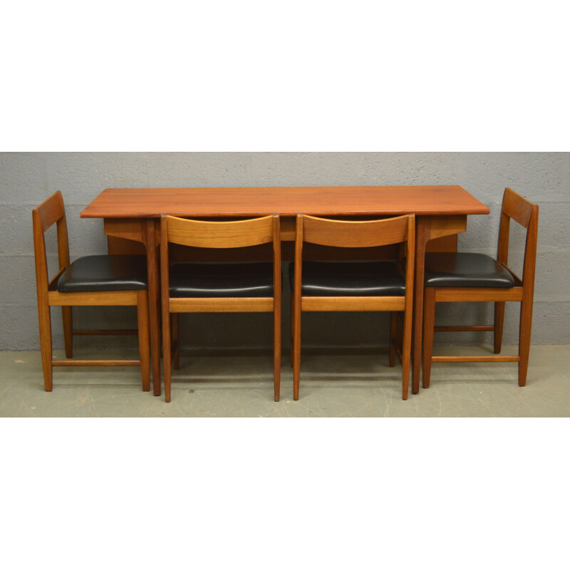 Vintage Dining Table and Chairs by Bath Cabinet Makers - 1960s