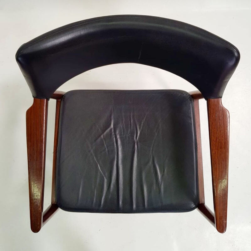 Set of 4 chairs Scandinavian Erik Wørts for Soro Stolefabrik in solid rosewood - 1960s