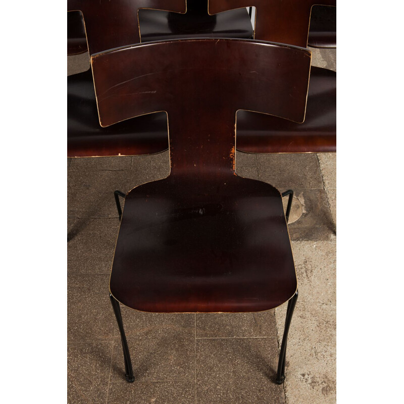 Set of 6 vintage "Anziano" dining chairs by John Hutton for Donghia - 1980s