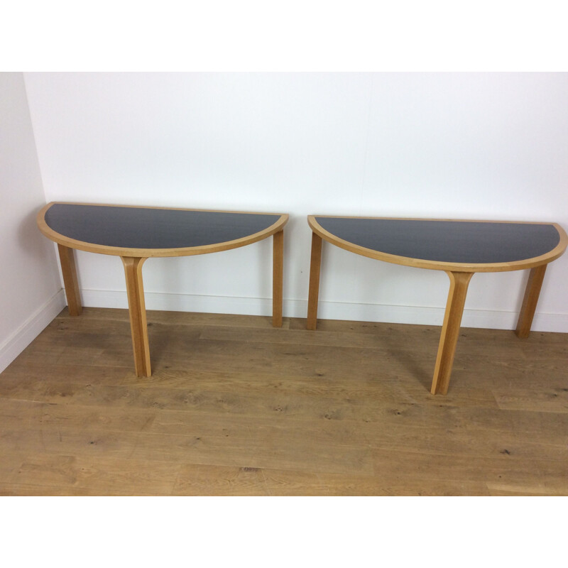 Vintage Danish console dining table by Rud Thygesen and Johnny Sorensen - 1970s