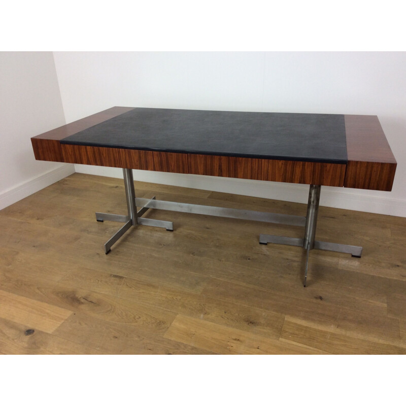 Vintage British desk in rosewood - 1970s