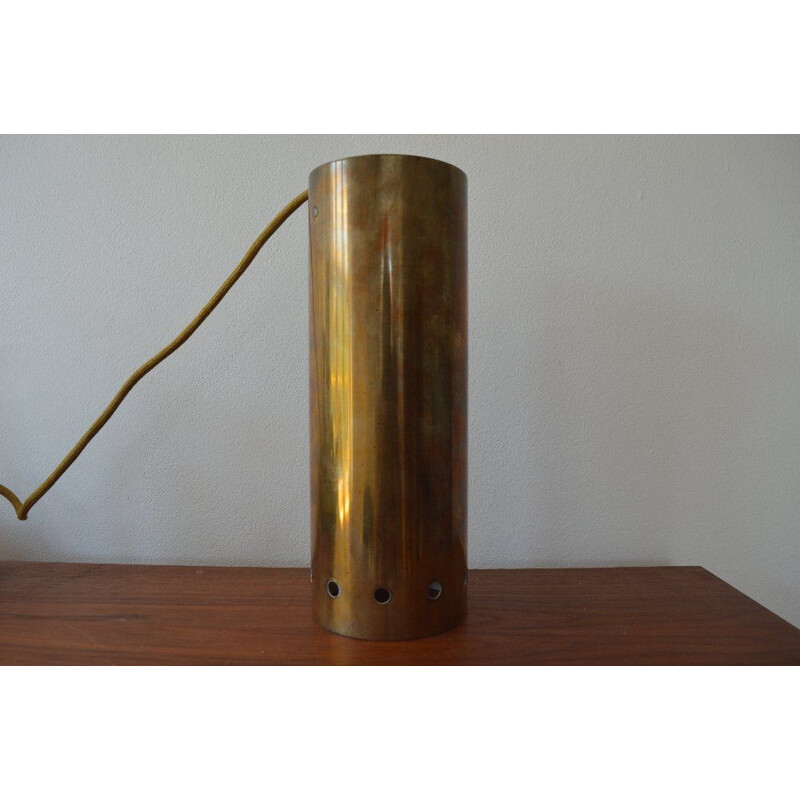 Vintage Finnish pendant lamp in brass - 1960s