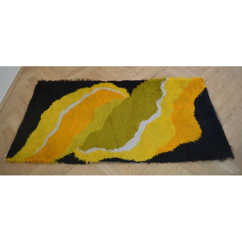 Mehrfarbiges Vintage-Tapis, Norvege 1960