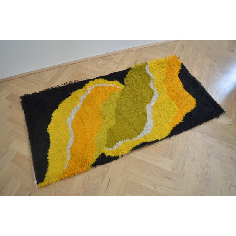 Mehrfarbiges Vintage-Tapis, Norvege 1960