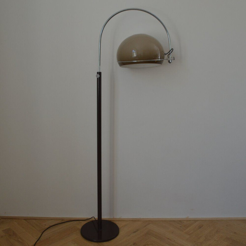 Vintage floor lamp in metal and plastic - 1970s