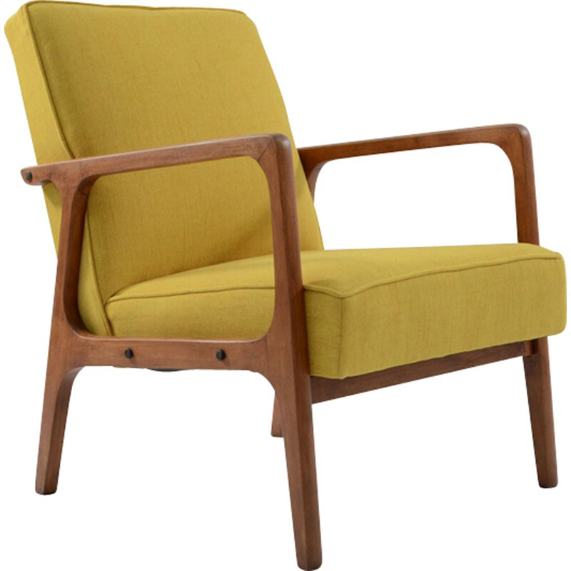 Vintage yellow armchair "KADR" - 1960