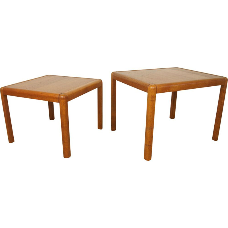 Vintage set of 2 Teak Danish coffee tables - 1960s