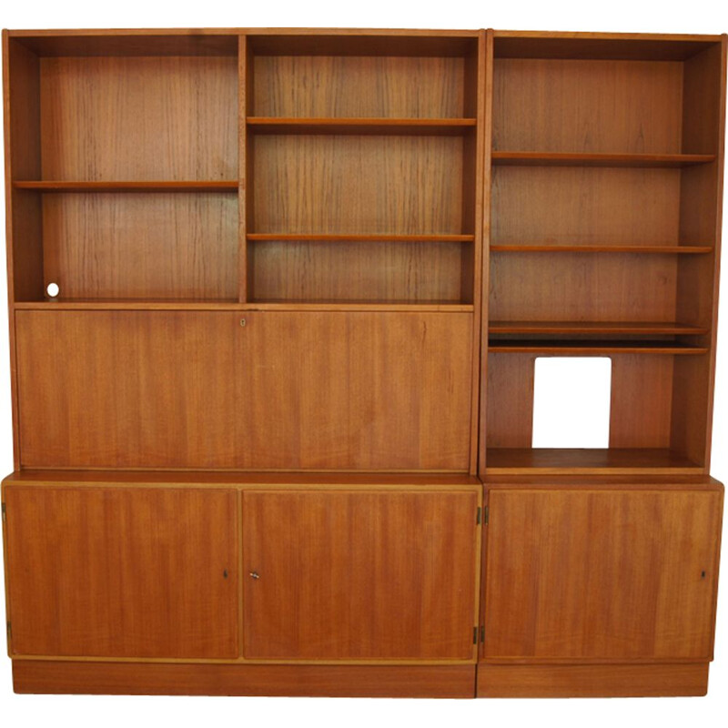 Set of 2 danish Wall Units in Teak by Hundevad & Co, Ulfborg - 1960s