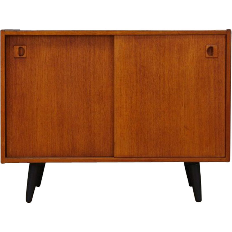 Vintage scandinavian 2-door cabinet in teak - 1960s