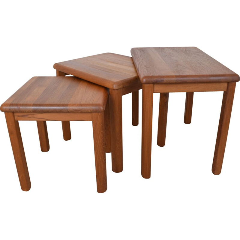 Set of 3 danish nesting tables in Teak by Salling Stolefabrik - 1960s