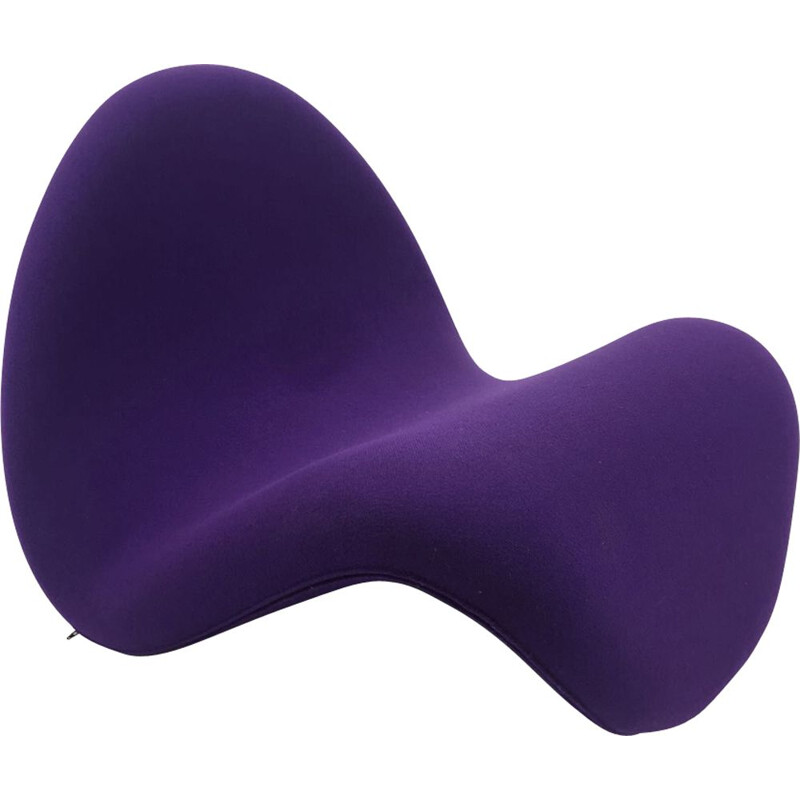 Vintage purple "Tongue" Chair by Pierre Paulin for Artifort - 1968