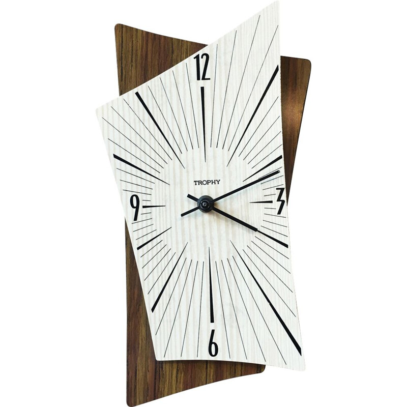 Vintage French clock by TROPHY - 1950s