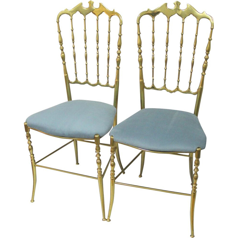Set of two vintage Chiavari chairs - 1960s