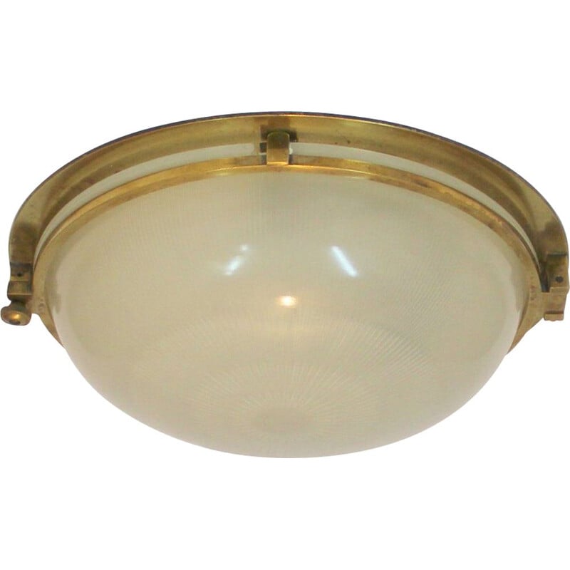 Vintage french ceiling light by Holophane - 1930s