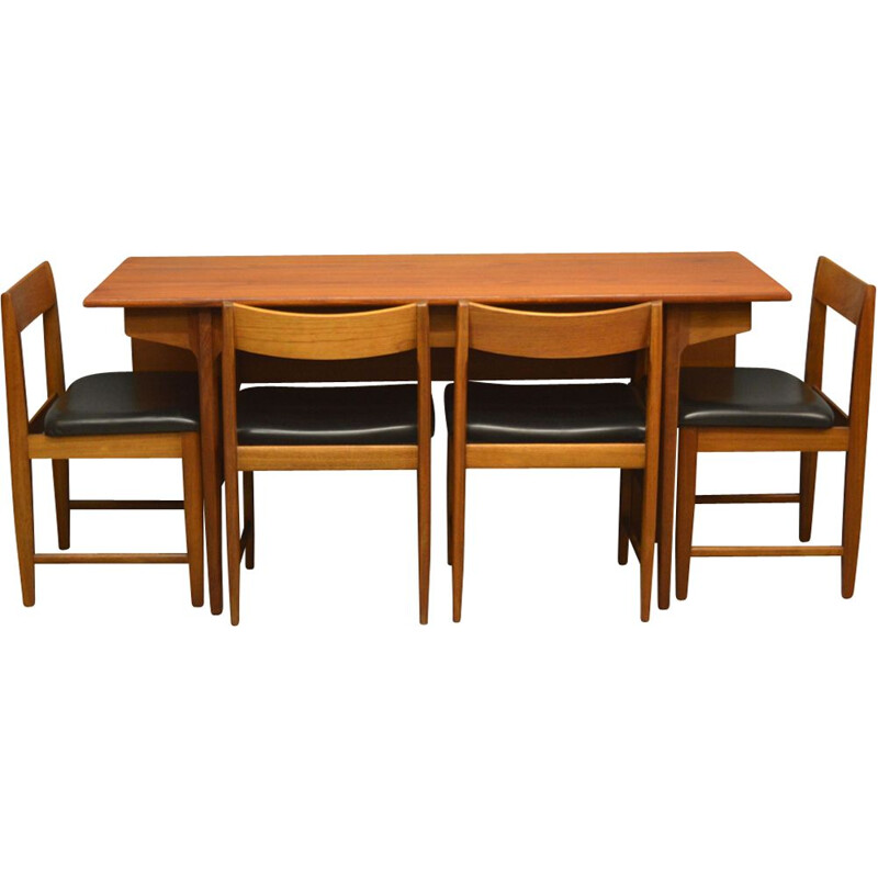 Vintage Dining Table and Chairs by Bath Cabinet Makers - 1960s