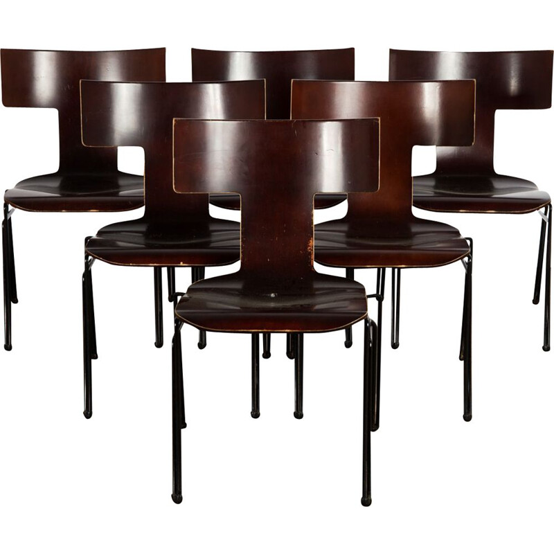 Set of 6 vintage "Anziano" dining chairs by John Hutton for Donghia - 1980s