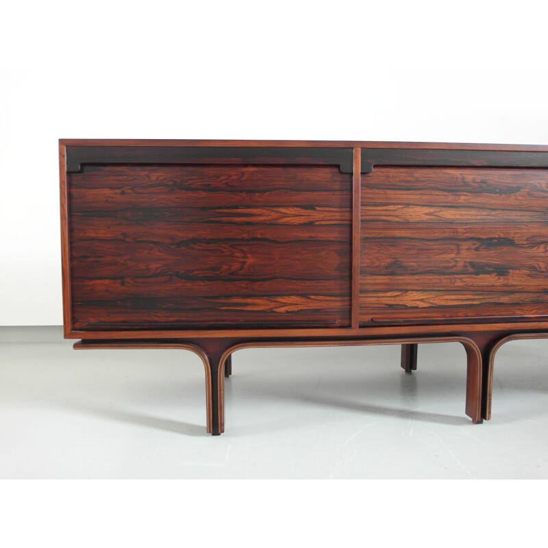 Vintage sideboard in rosewood by Gianfranco Frattini for Bernini - 1950s
