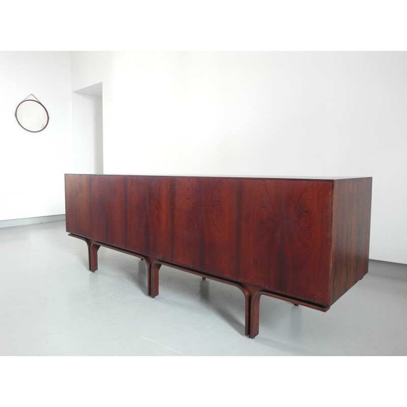 Vintage sideboard in rosewood by Gianfranco Frattini for Bernini - 1950s